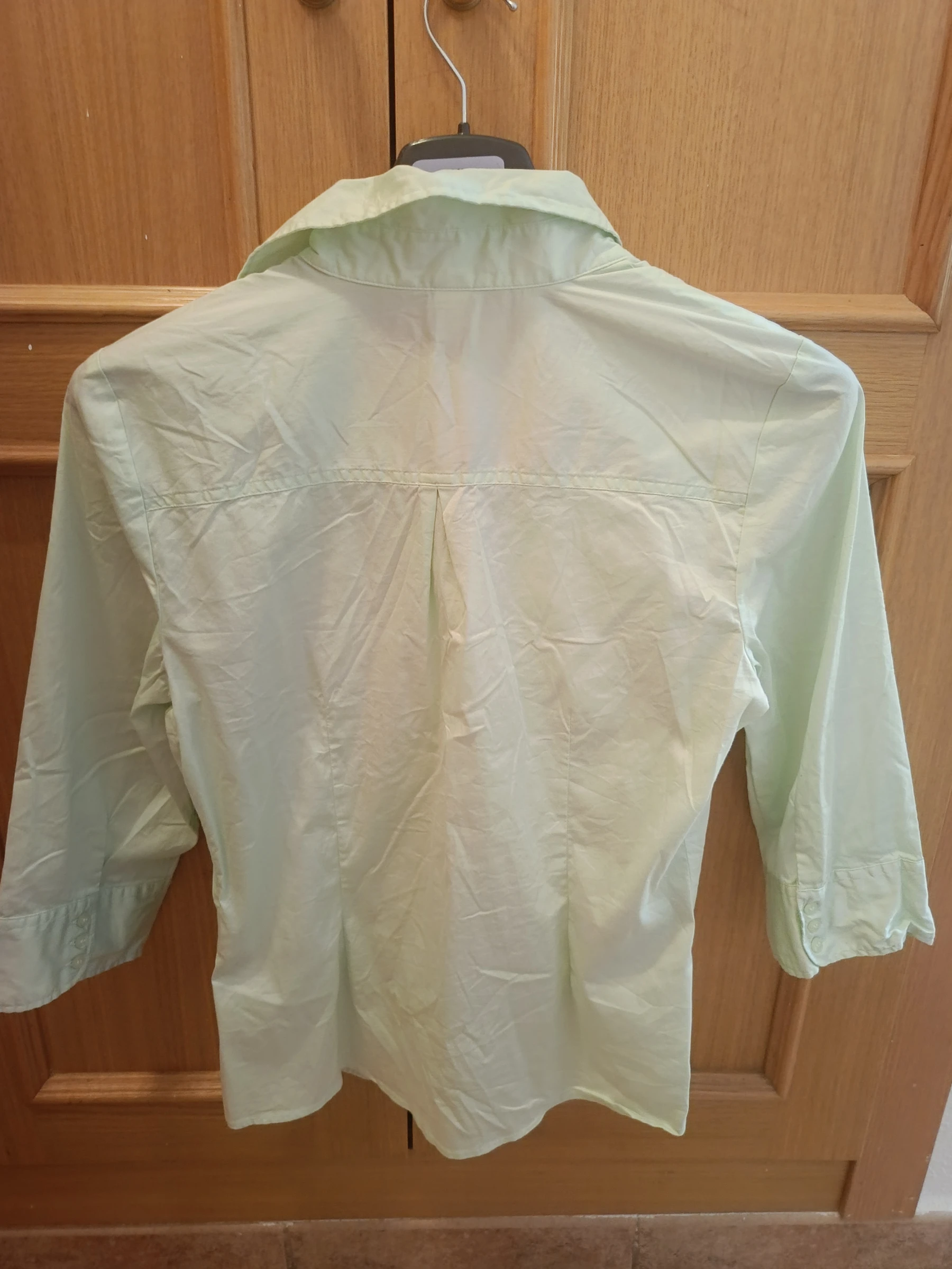 Fresh cotton shirt 3/4 sleeves women size 42 XL from H&M New – photo 3